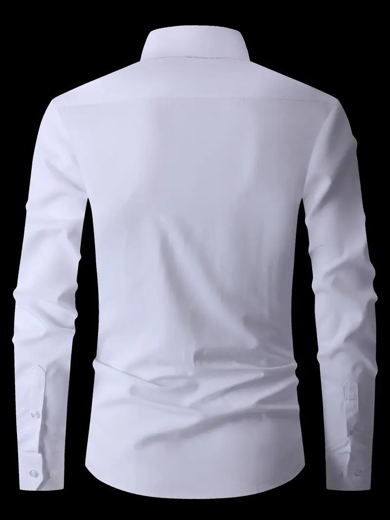 Doyle™ | Plain Monochrome Slim-Fit Shirt