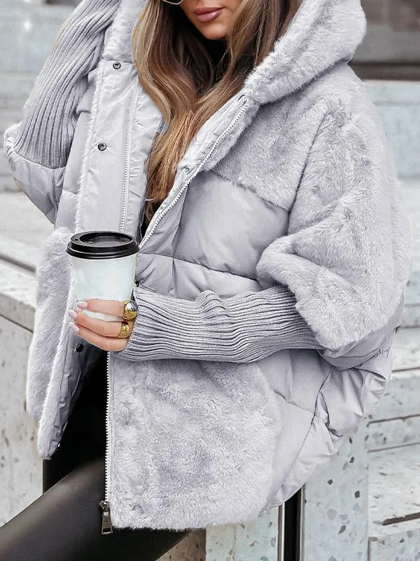 Samantha™ | Women's Multicolored Thermal Jacket with Hood for Winter