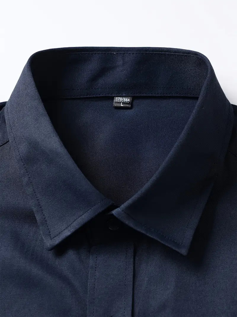 Doyle™ | Plain Monochrome Slim-Fit Shirt