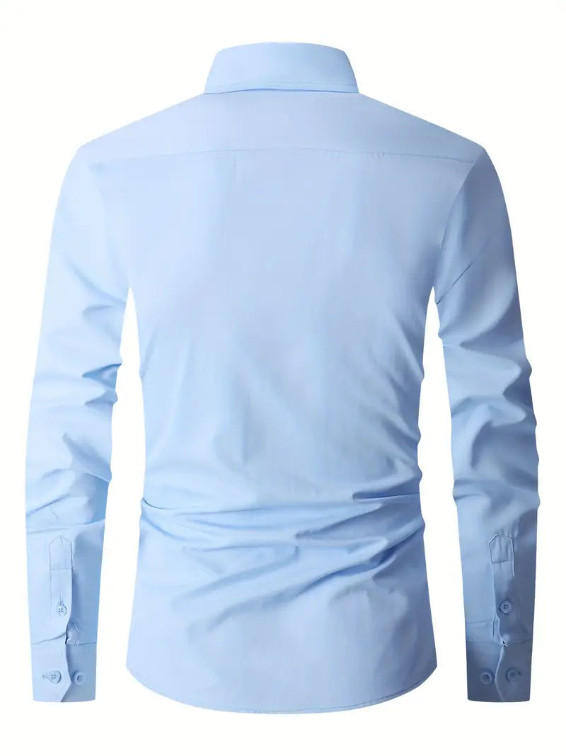 Doyle™ | Plain Monochrome Slim-Fit Shirt