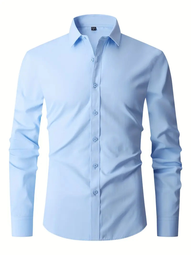 Doyle™ | Plain Monochrome Slim-Fit Shirt