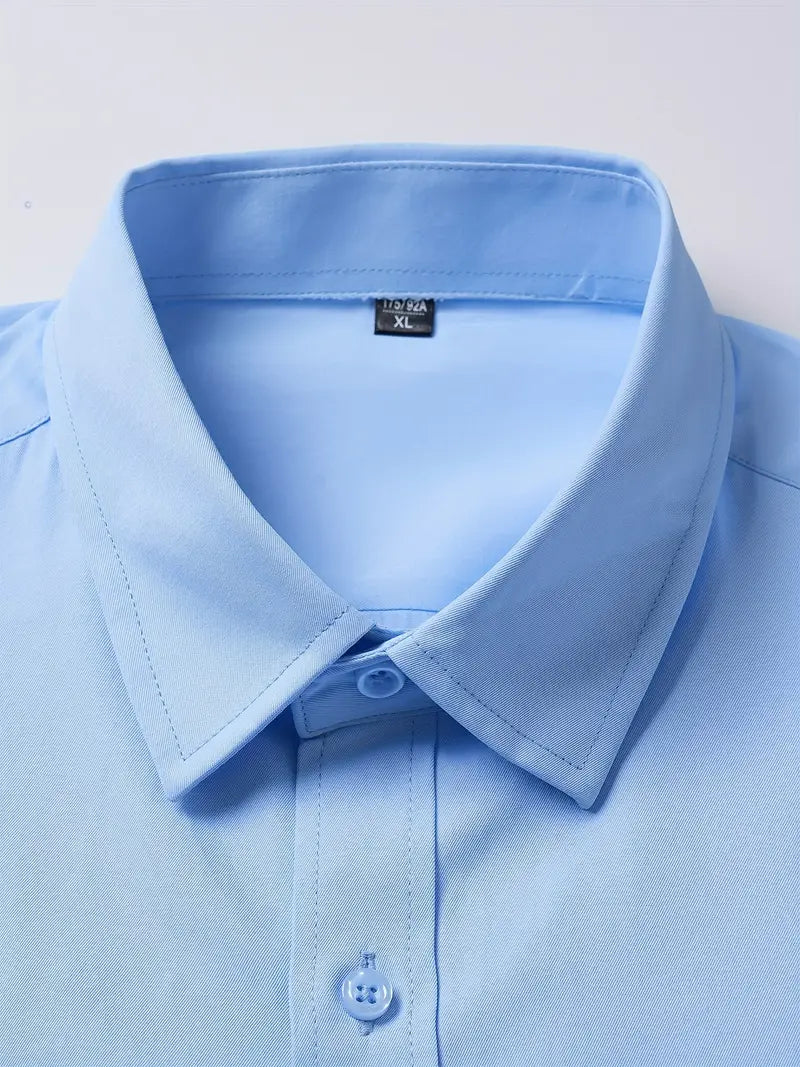 Doyle™ | Plain Monochrome Slim-Fit Shirt