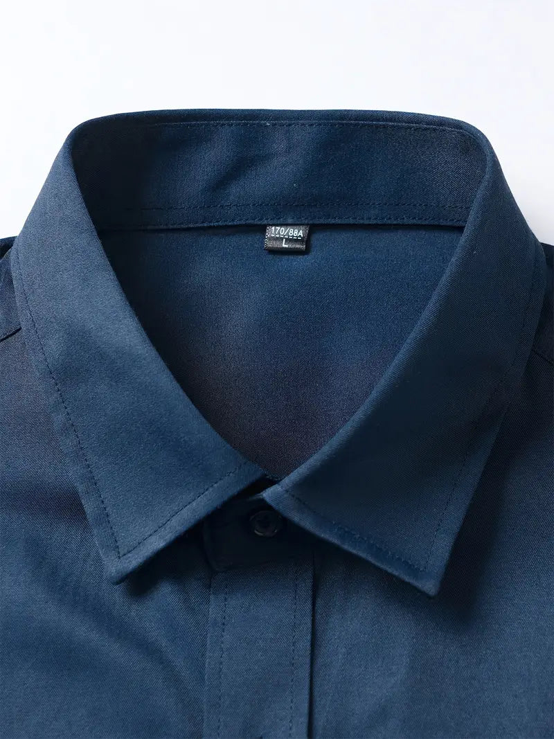 Doyle™ | Plain Monochrome Slim-Fit Shirt