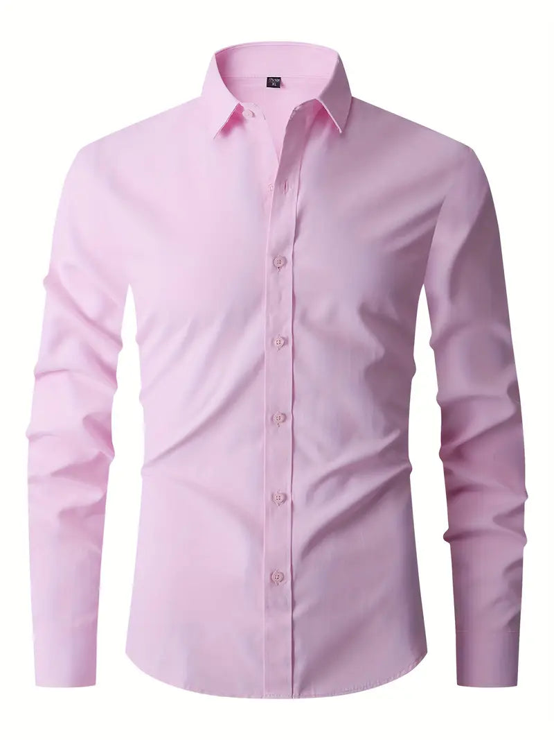 Doyle™ | Plain Monochrome Slim-Fit Shirt