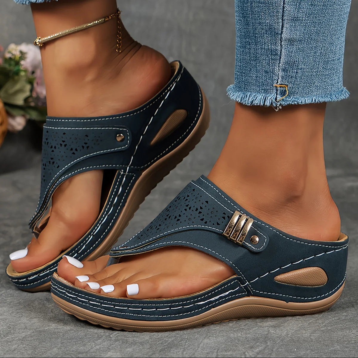 Bella™ | Leather Everyday Orthopaedic Sandals