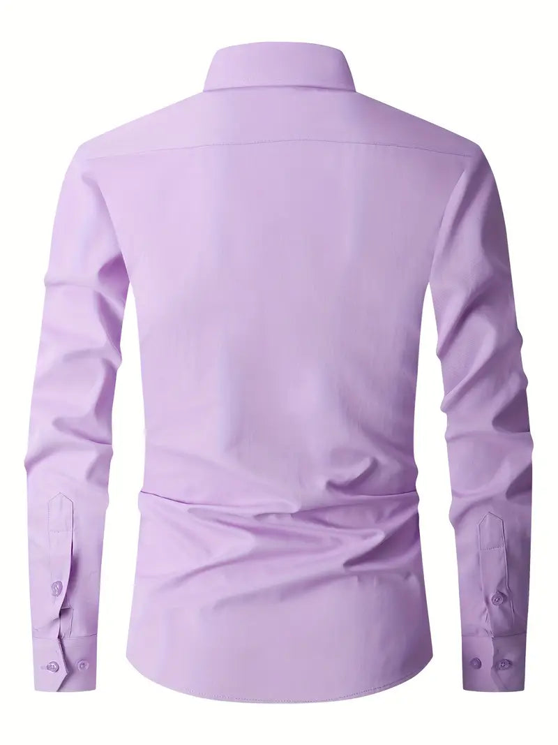 Doyle™ | Plain Monochrome Slim-Fit Shirt