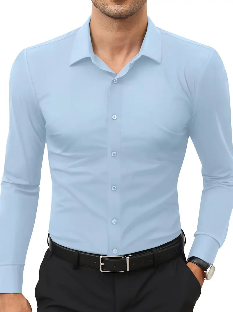 Frost™ | High-Quality Single-Colour Slim-Fit Shirt
