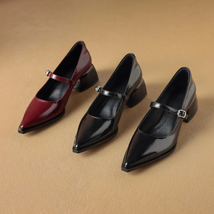 Allure Genuine Leather Heels