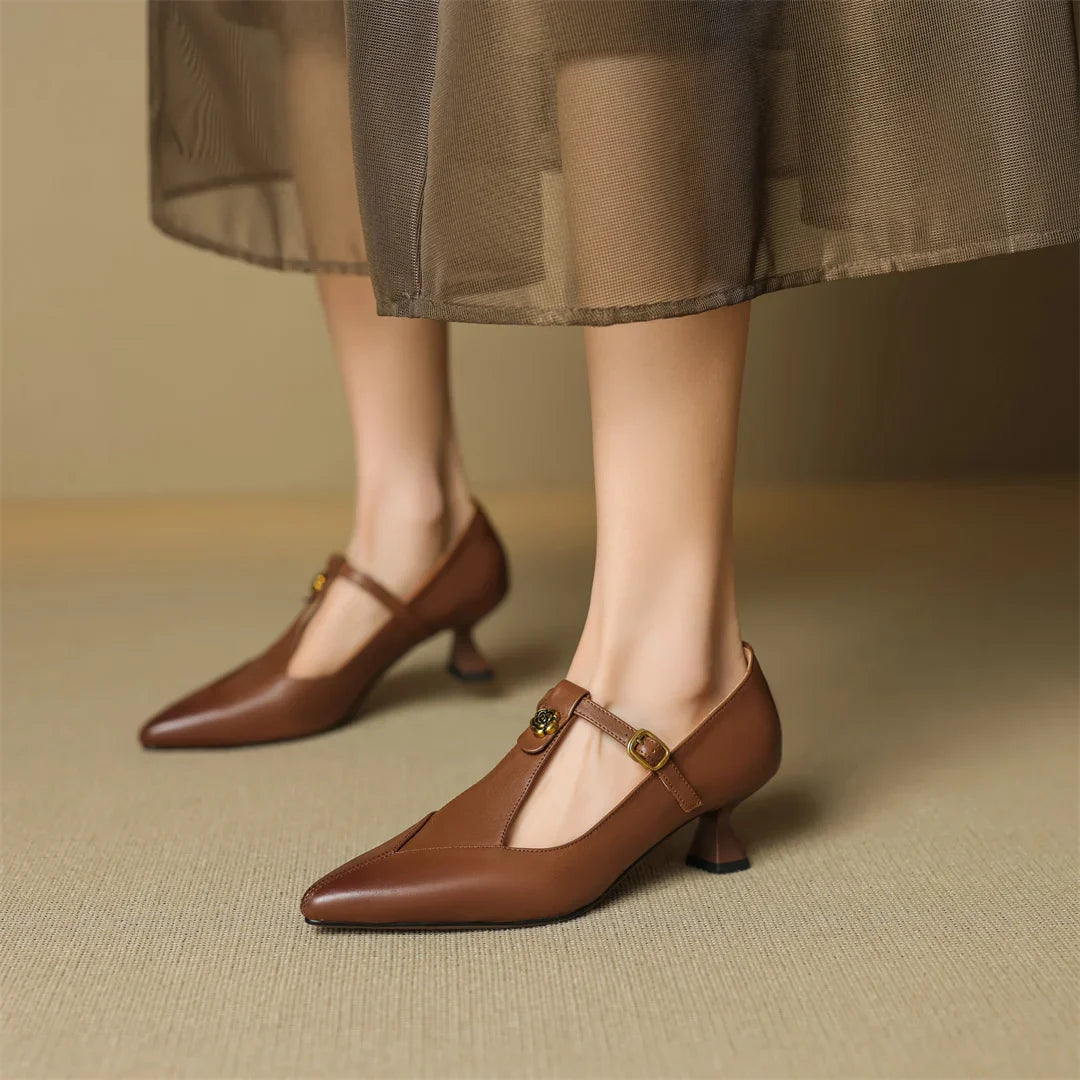 Marlene Genuine Leather Heels