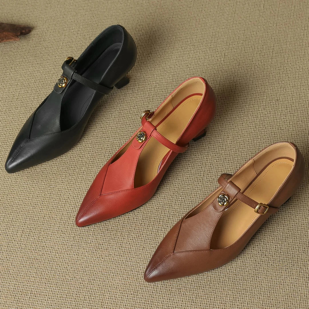 Marlene Genuine Leather Heels