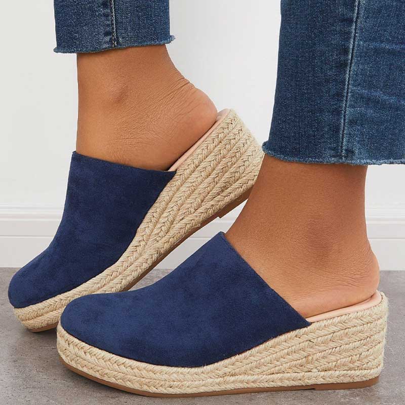 Moonko™ | Stylish Espadrille Slippers with Elegant Heels