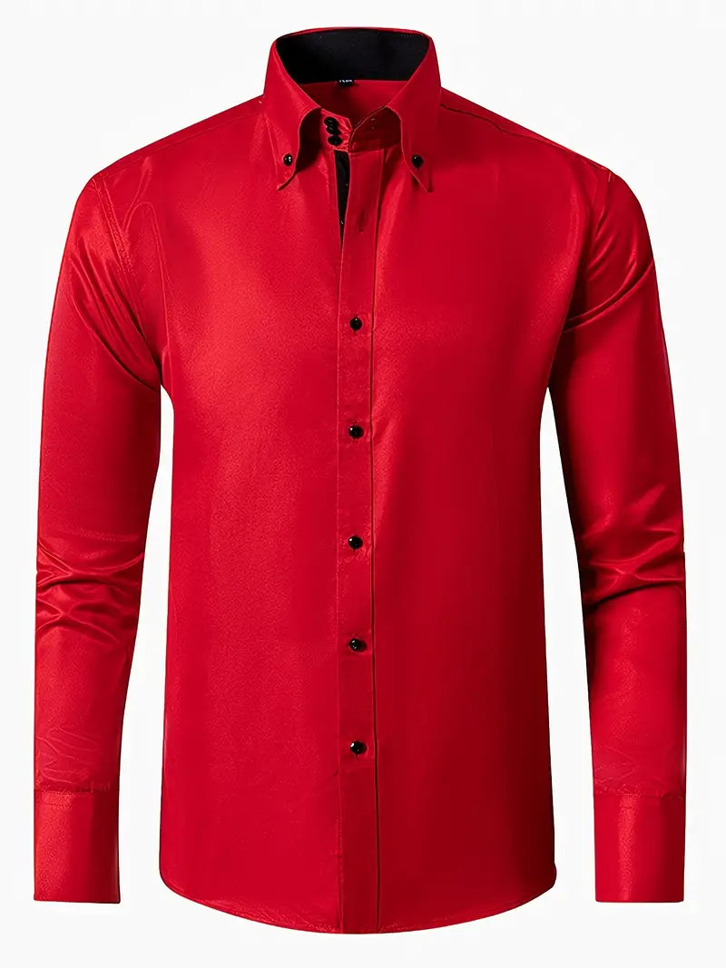 Elliott™ | Elegant Shirt with Double Collar Buttons