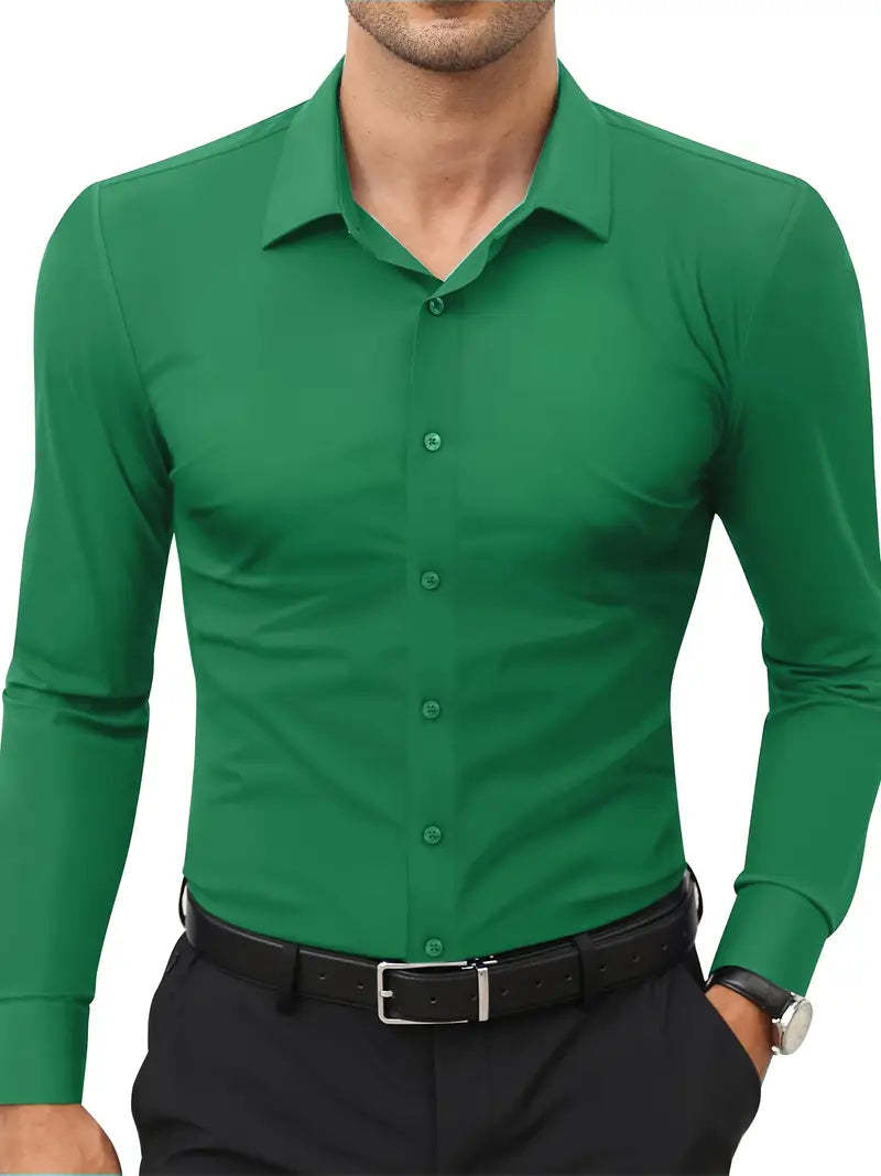 Frost™ | High-Quality Single-Colour Slim-Fit Shirt