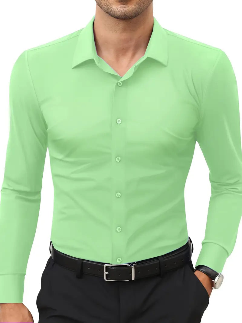Frost™ | High-Quality Single-Colour Slim-Fit Shirt