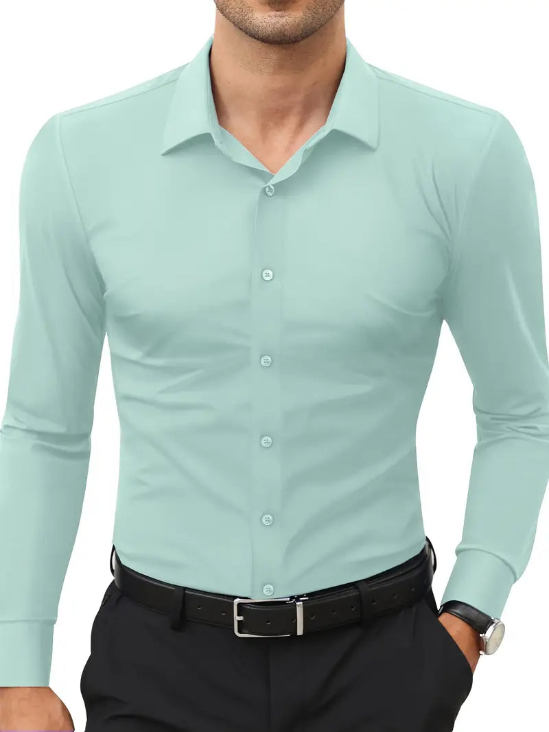 Frost™ | High-Quality Single-Colour Slim-Fit Shirt