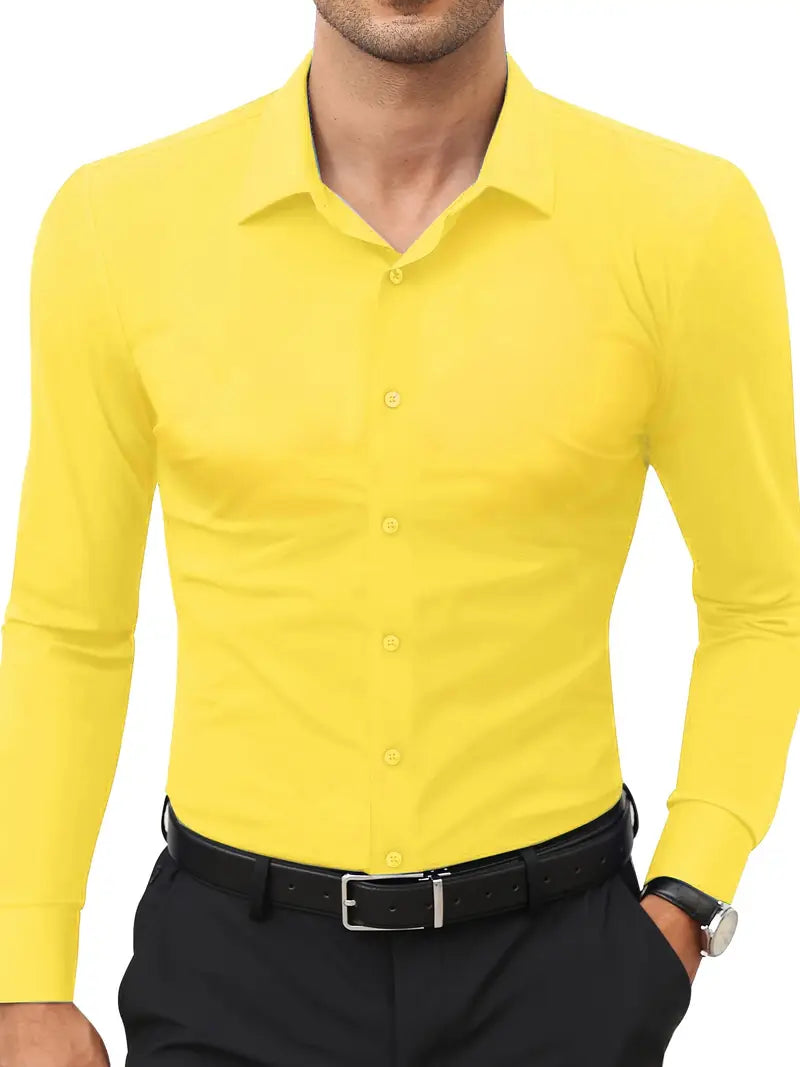 Frost™ | High-Quality Single-Colour Slim-Fit Shirt