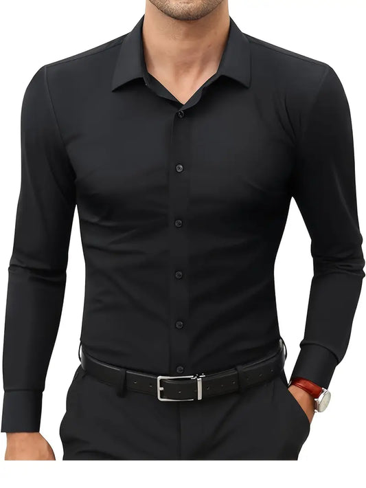 Frost™ | High-Quality Single-Colour Slim-Fit Shirt