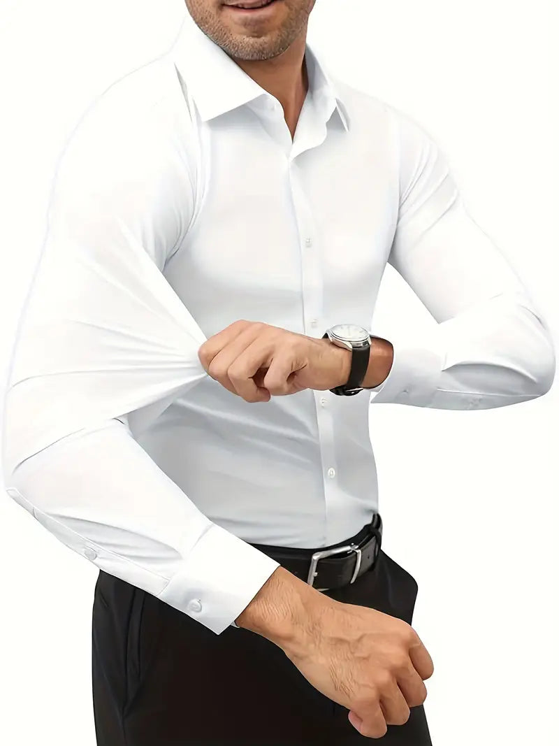 Frost™ | High-Quality Single-Colour Slim-Fit Shirt