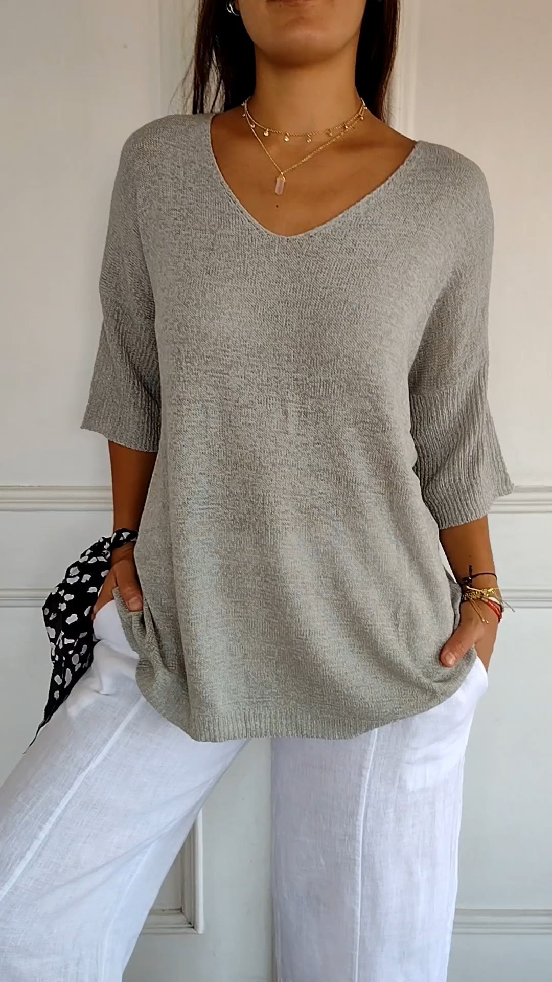 Abily™ | Lightweight Top with Elegant V-Neck