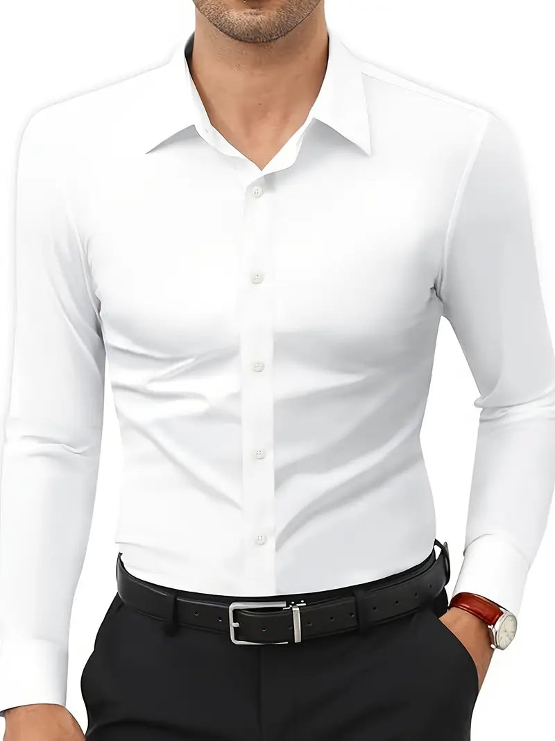 Frost™ | High-Quality Single-Colour Slim-Fit Shirt
