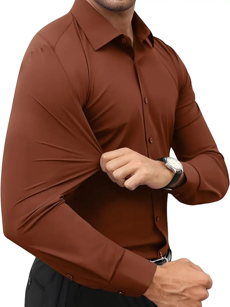 Frost™ | High-Quality Single-Colour Slim-Fit Shirt