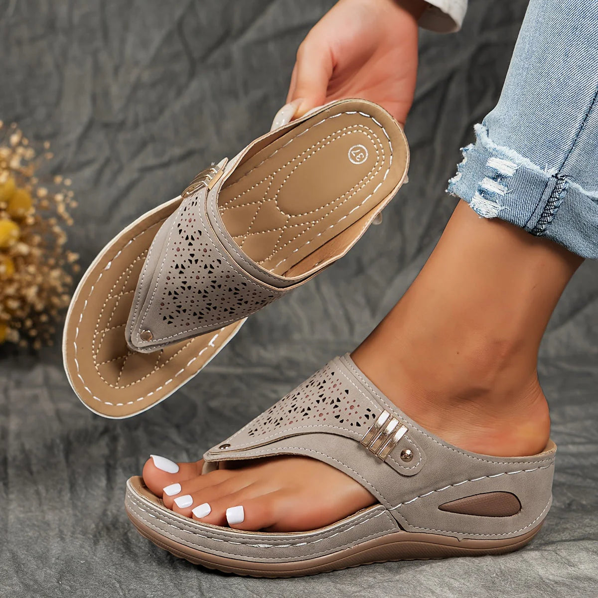 Bella™ | Leather Everyday Orthopaedic Sandals