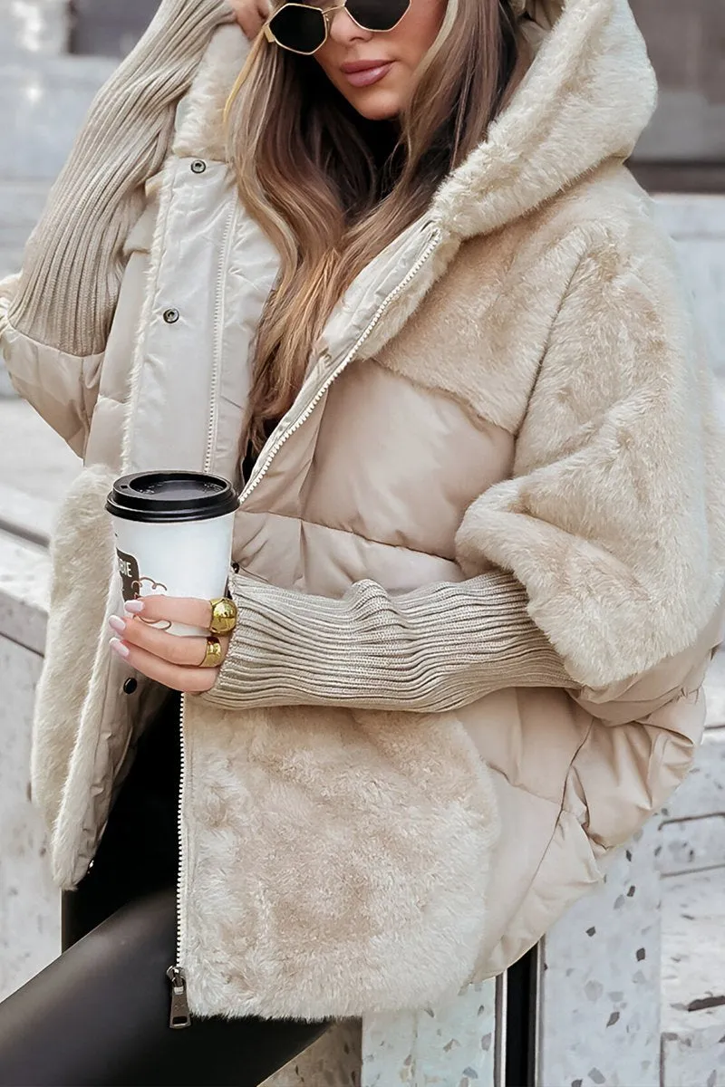 Samantha™ | Women's Multicolored Thermal Jacket with Hood for Winter