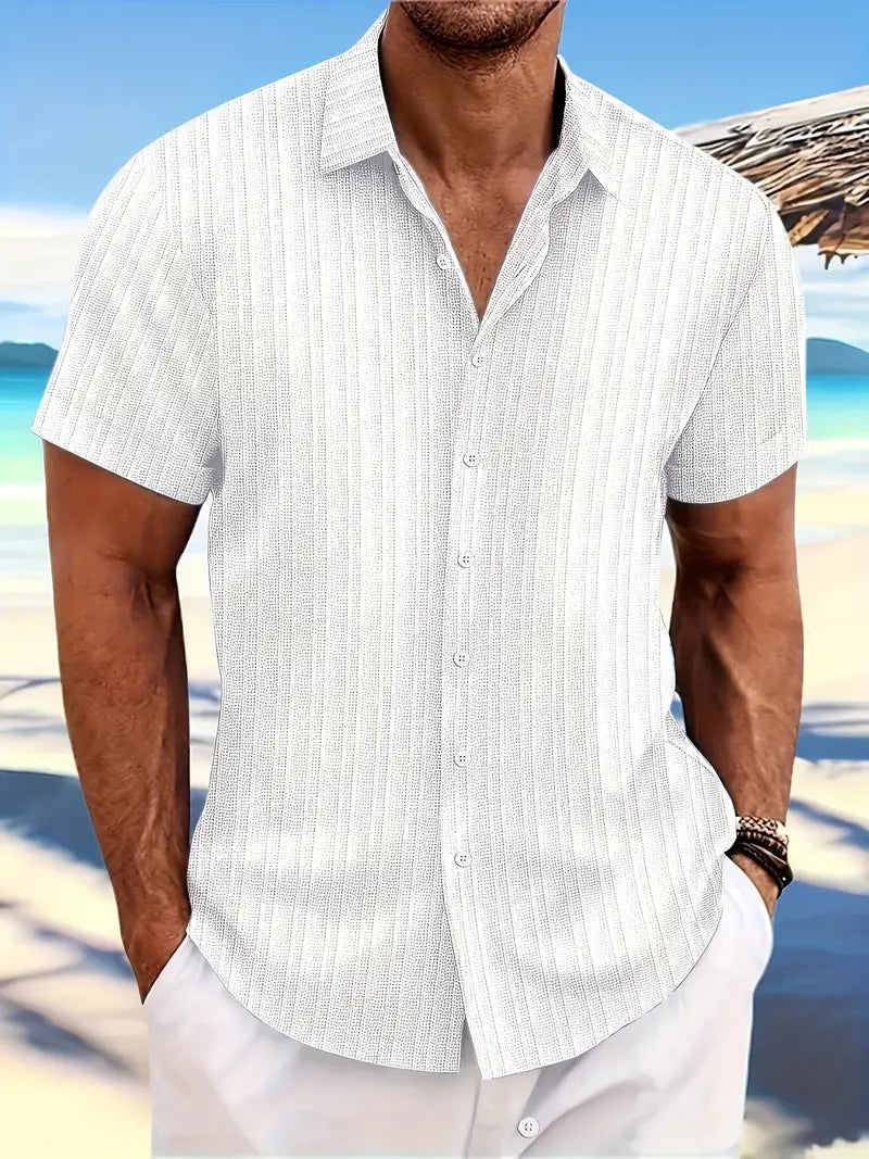 Simpson™ | Casual Linen Shirt with Buttons