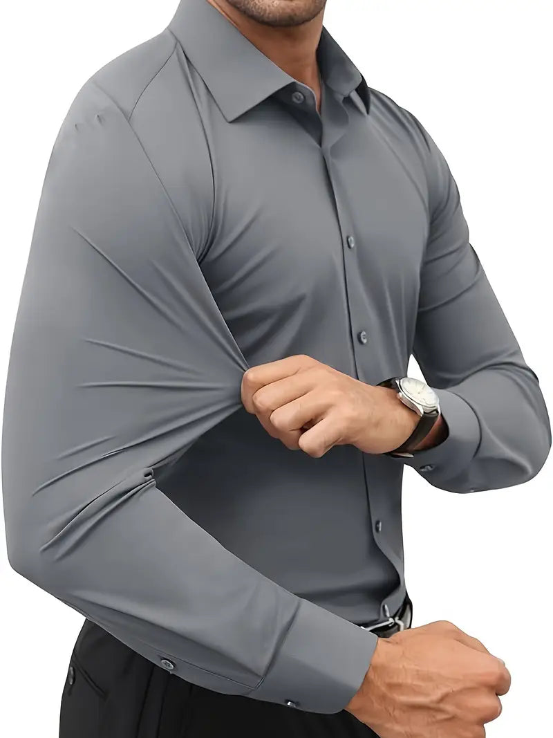 Frost™ | High-Quality Single-Colour Slim-Fit Shirt