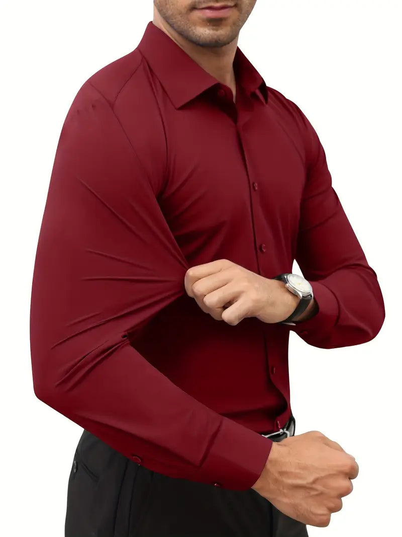 Frost™ | High-Quality Single-Colour Slim-Fit Shirt