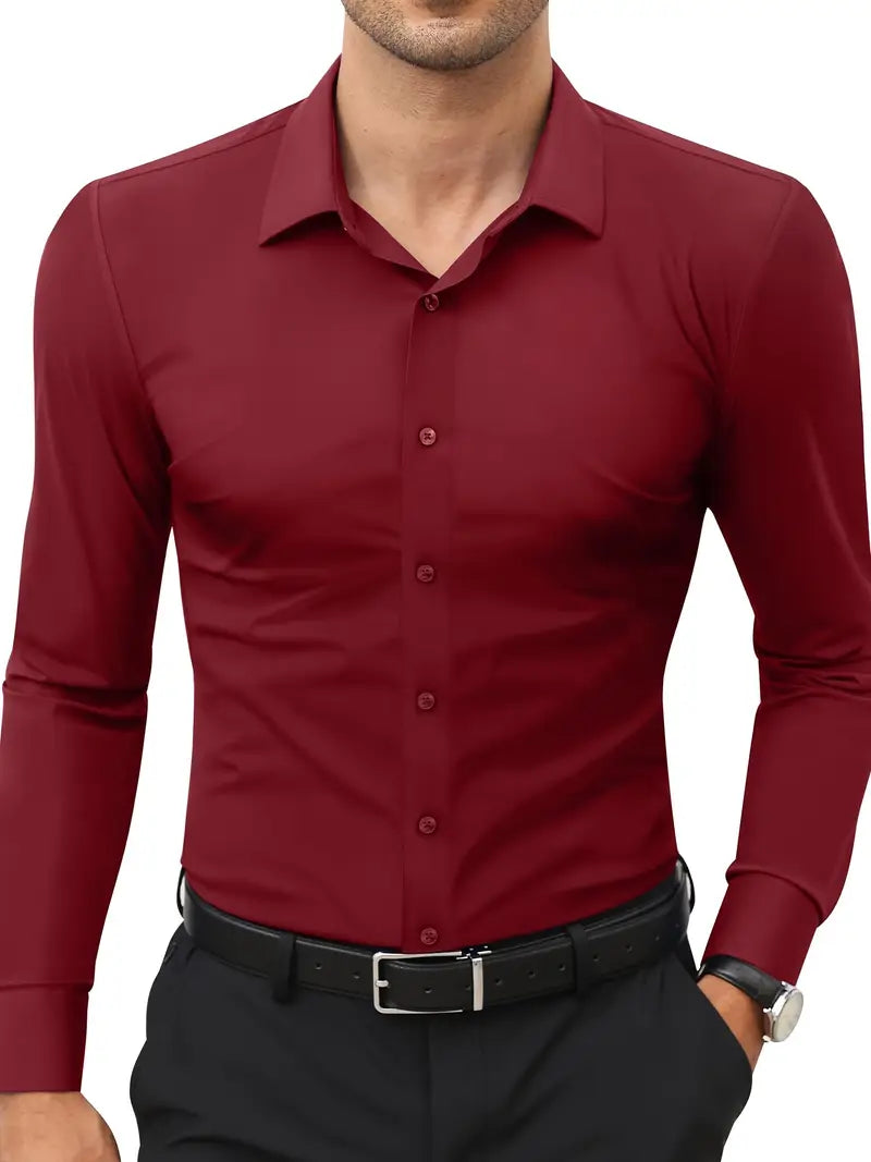 Frost™ | High-Quality Single-Colour Slim-Fit Shirt