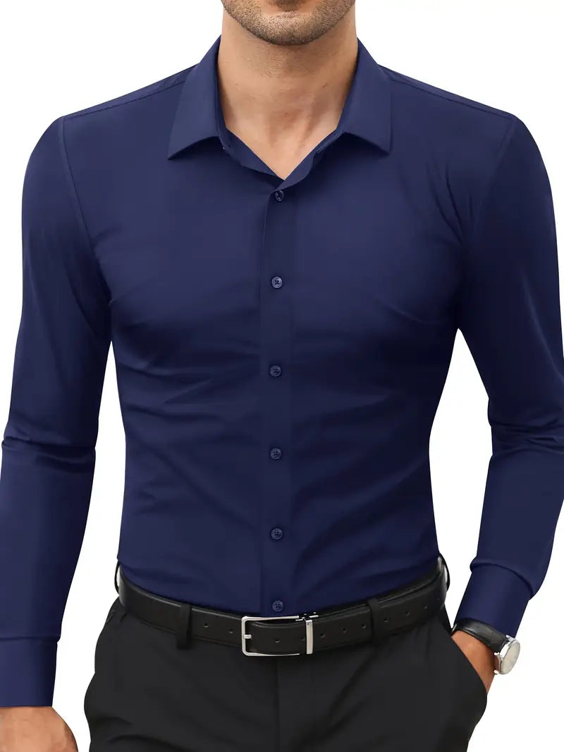 Frost™ | High-Quality Single-Colour Slim-Fit Shirt