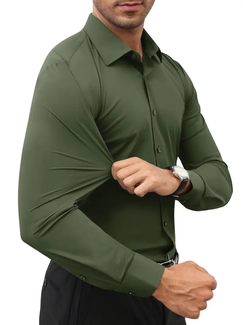 Frost™ | High-Quality Single-Colour Slim-Fit Shirt