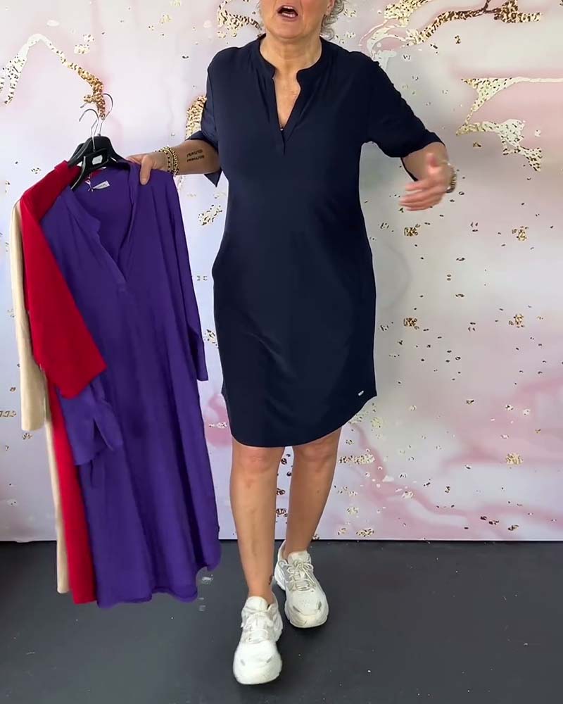 Hansley™ | Casual V-Neck Dress