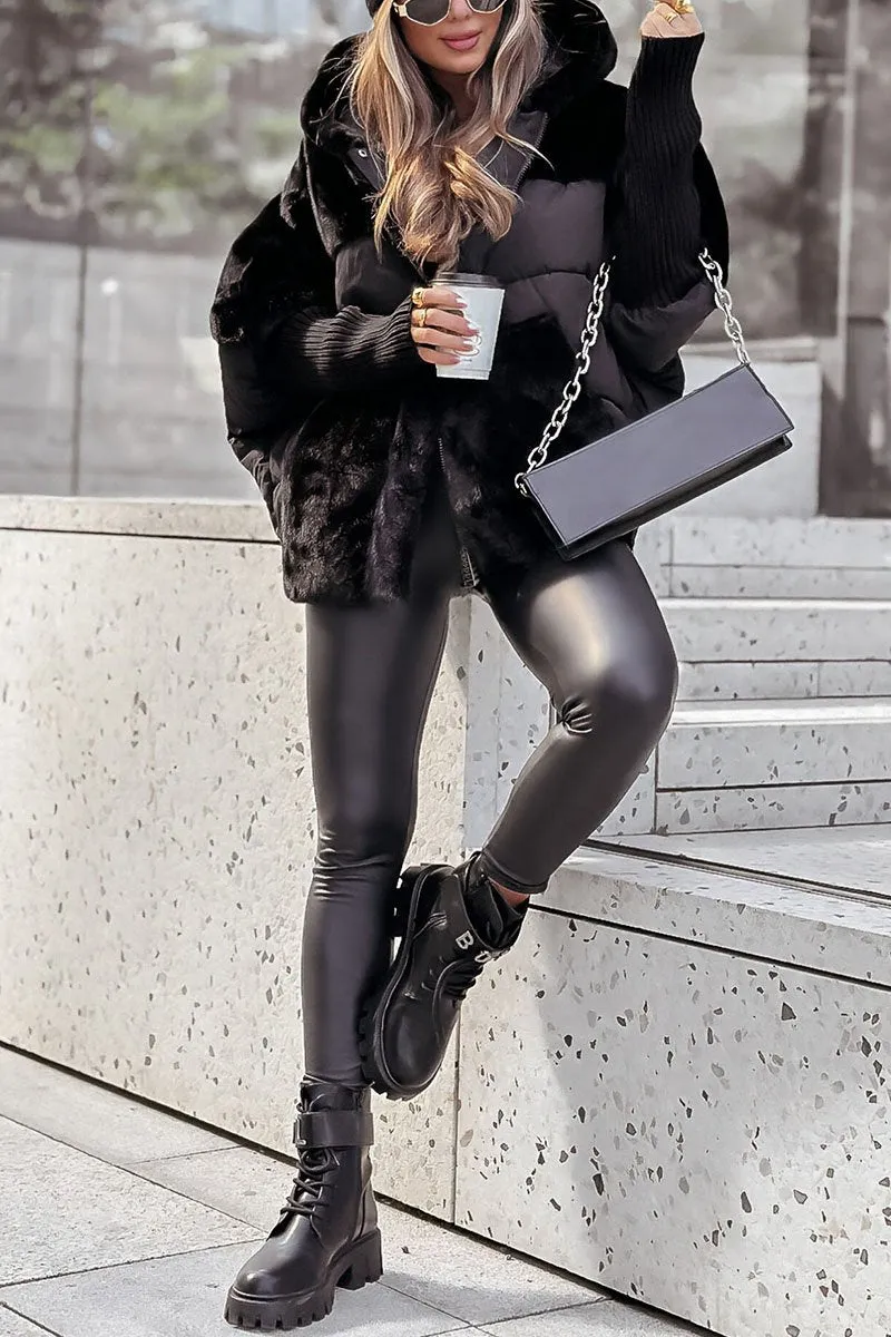 Samantha™ | Women's Multicolored Thermal Jacket with Hood for Winter