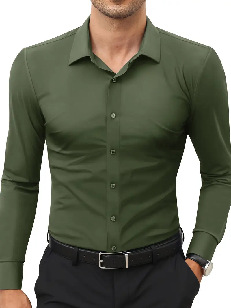Frost™ | High-Quality Single-Colour Slim-Fit Shirt