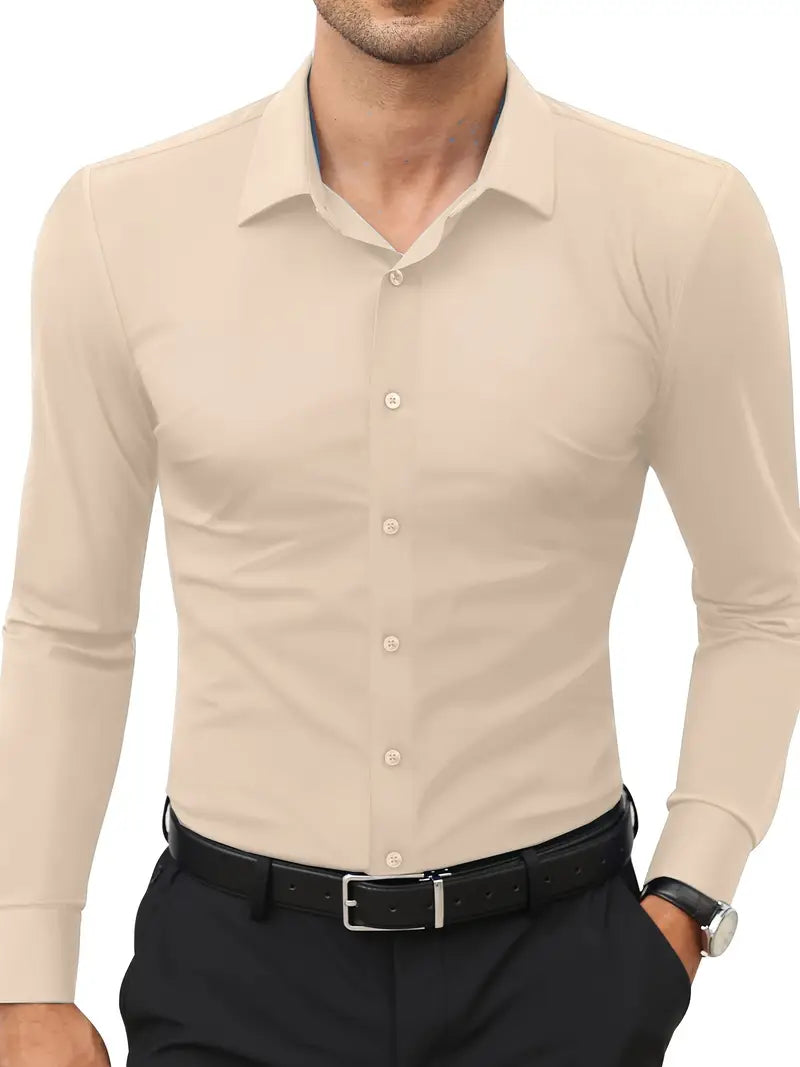 Frost™ | High-Quality Single-Colour Slim-Fit Shirt