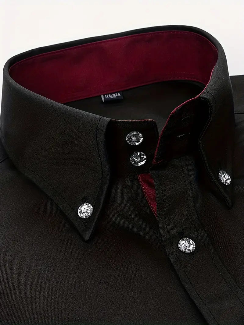 Elliott™ | Elegant Shirt with Double Collar Buttons