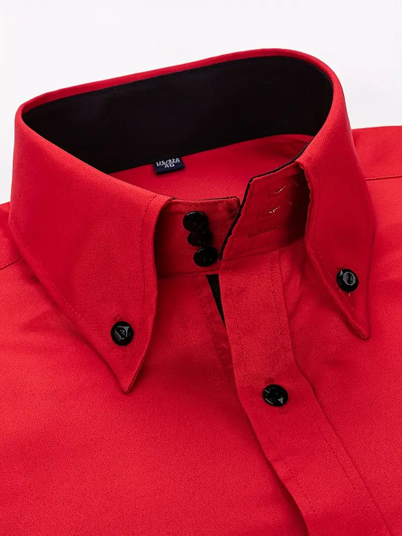 Elliott™ | Elegant Shirt with Double Collar Buttons