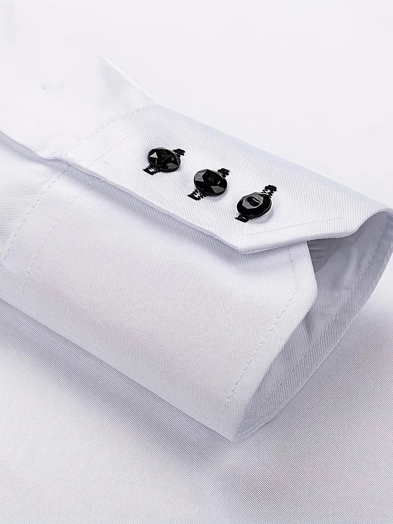 Elliott™ | Elegant Shirt with Double Collar Buttons