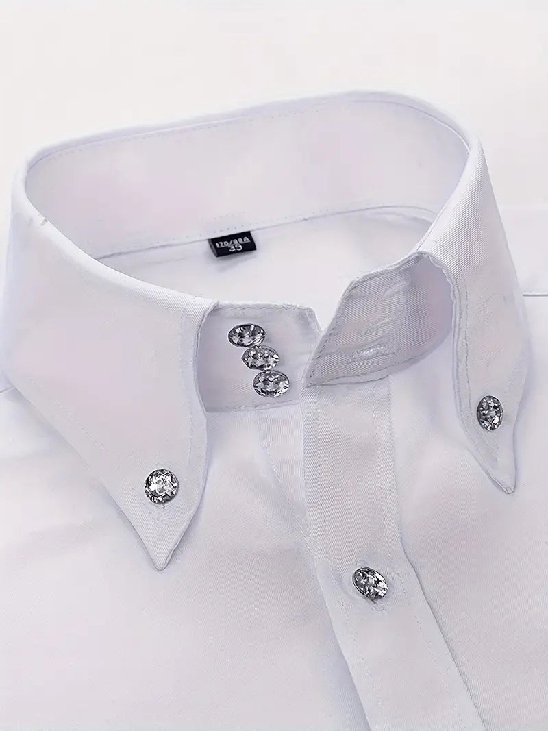 Elliott™ | Elegant Shirt with Double Collar Buttons