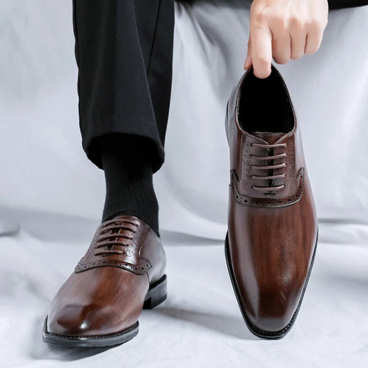 Riven Leather Shoes