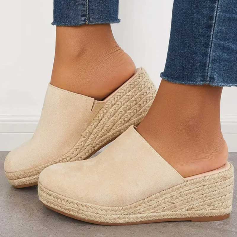 Moonko™ | Stylish Espadrille Slippers with Elegant Heels