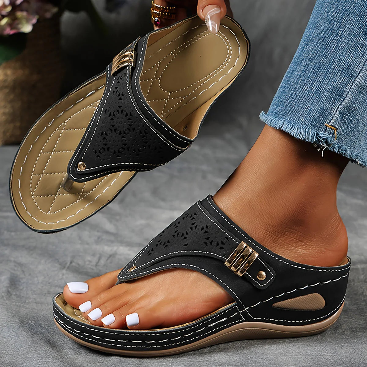 Bella™ | Leather Everyday Orthopaedic Sandals
