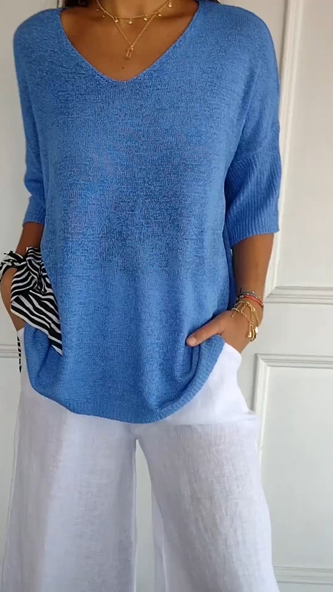 Abily™ | Lightweight Top with Elegant V-Neck
