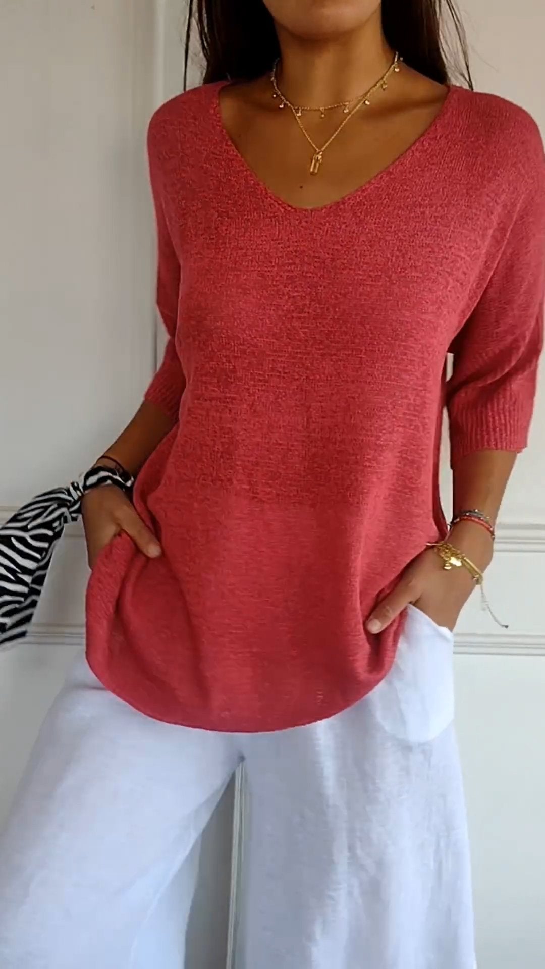 Abily™ | Lightweight Top with Elegant V-Neck