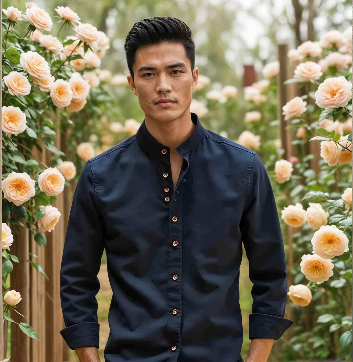 Fletcher™ | Japanese-Style Men's Shirt ‘Katana’