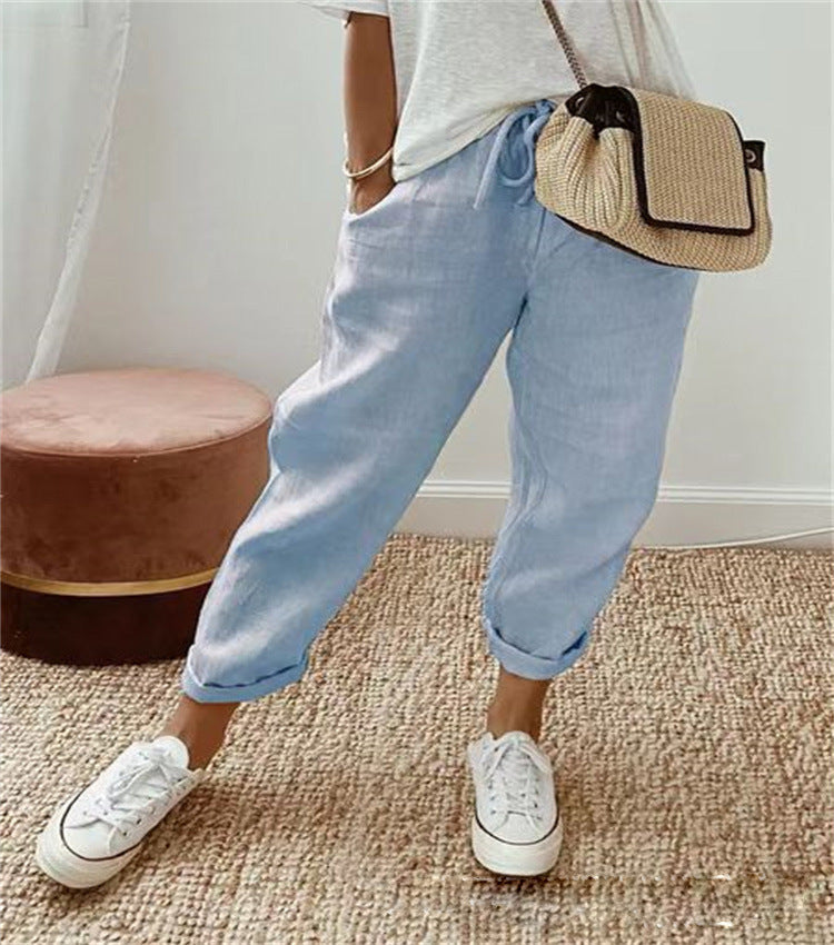 Whitaker™ | Elegant Cotton-Linen Trousers